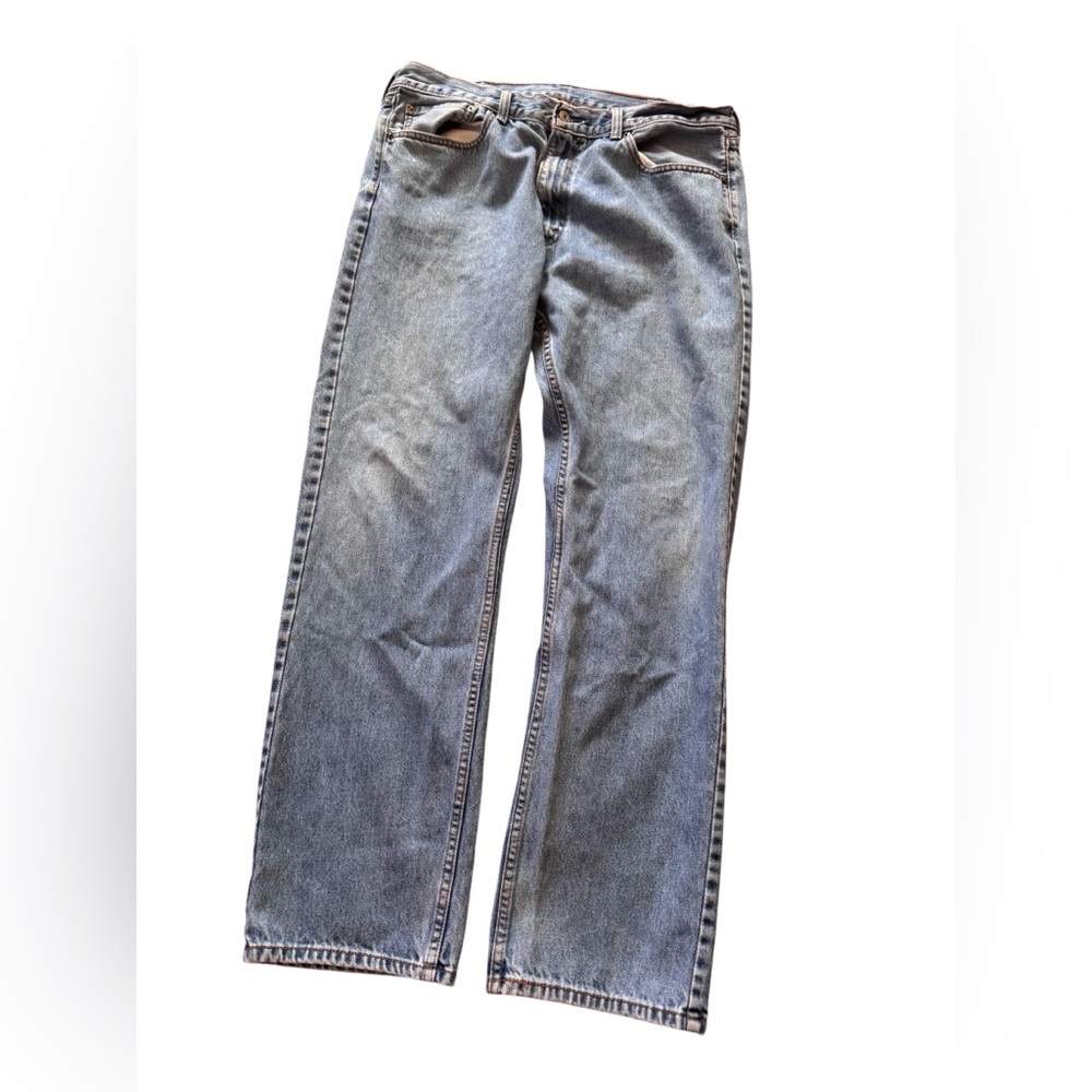 Vintage Levi’s 505 Jeans 38x32 Light Wash Straight Leg Zipper Fly Y2K